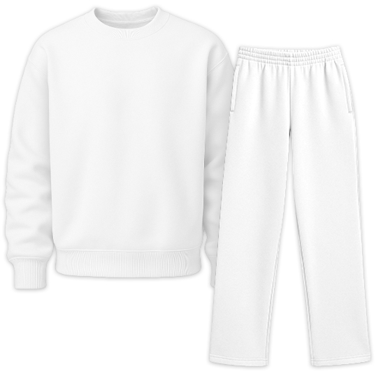 Signature Fleece Crewneck + Open Bottom Sweatpants Sweatset SBS700 SBS600