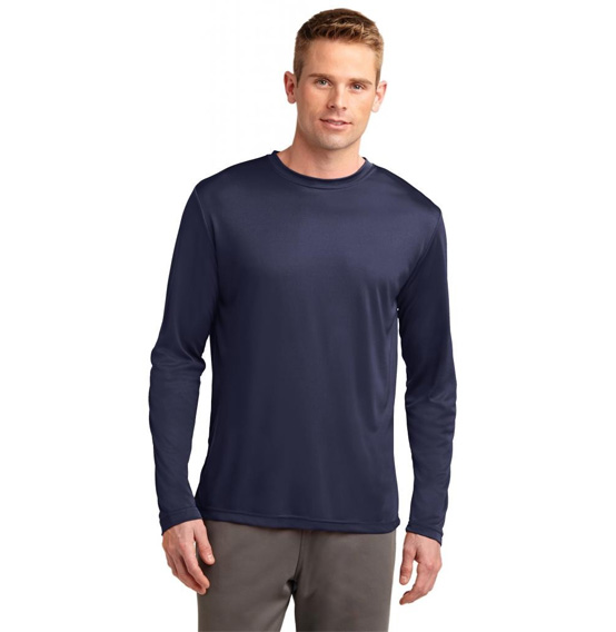 Sport-Tek Long Sleeve Competitor Poly T-Shirt ST350LS - Model Image